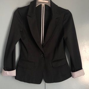 3/4 sleeve blazer